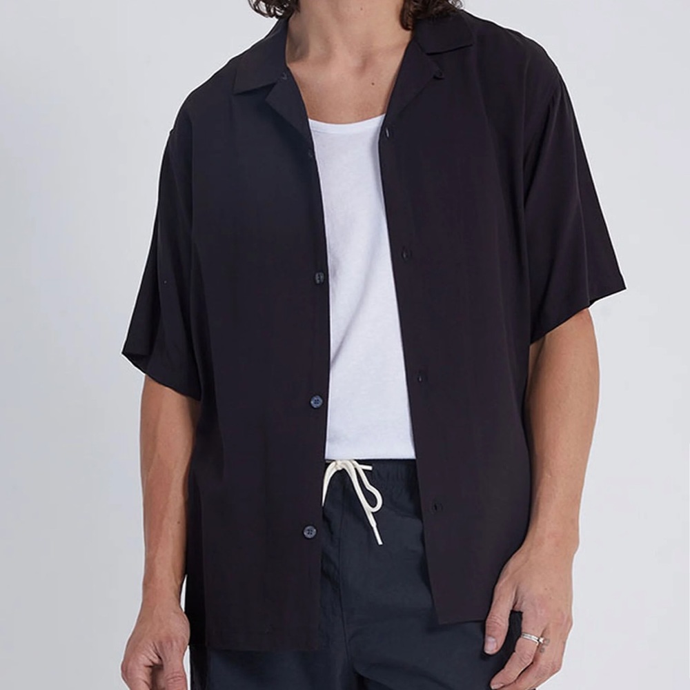 Pacsun Button-Down Black Shirt